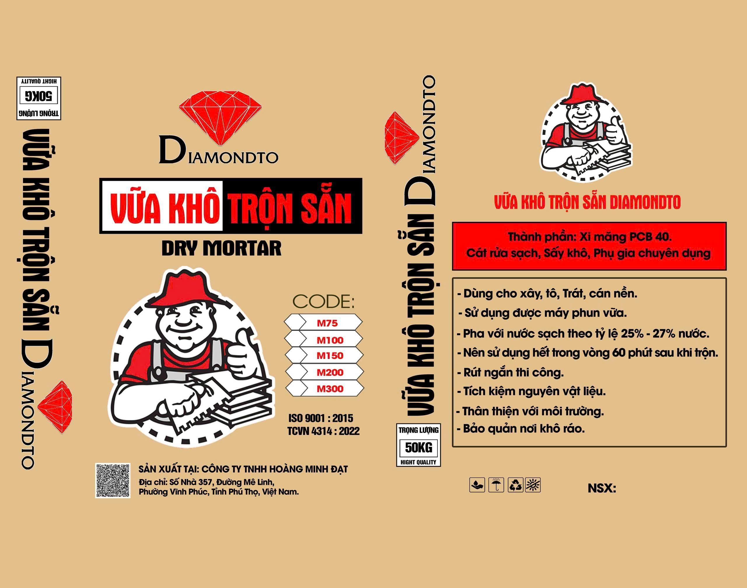 vữa khô trôn sẵn